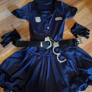 Halloween costume, police , size 8